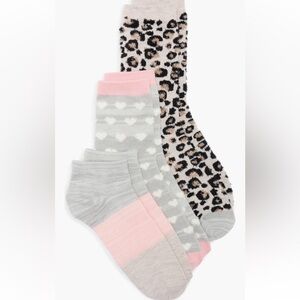 NWT Nordstrom 3-Pack Multi-Patterned Socks